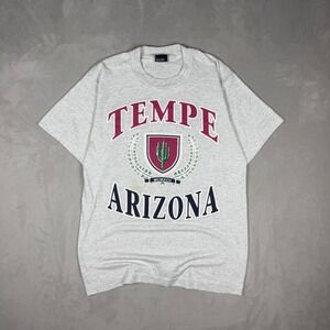 90s Mens Screen Stars Tempe Arizona Cactus Graphic T-Shirt Medium